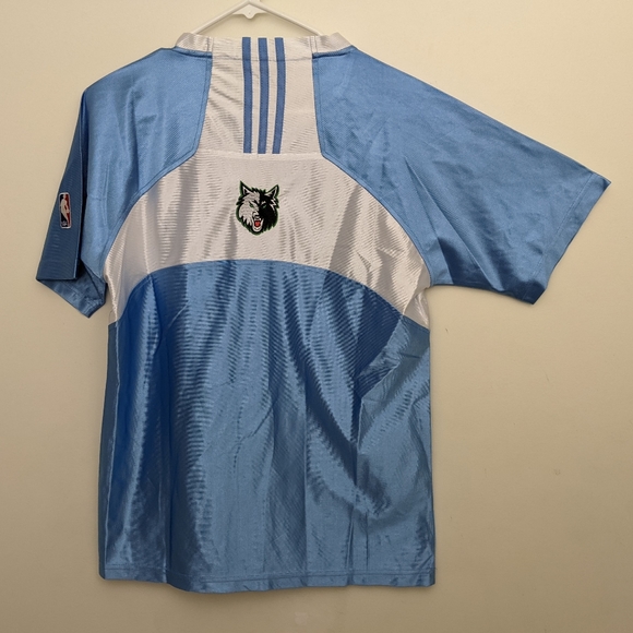 Minnesota Timberwolves Warm Up Practice Shirt Adidas NBA Authentics Men's Large - Picture 3 of 9